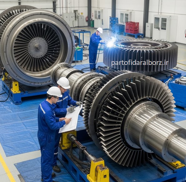 اورهال-توربین-گاز-بخار-بازسازی-پره-توربین
